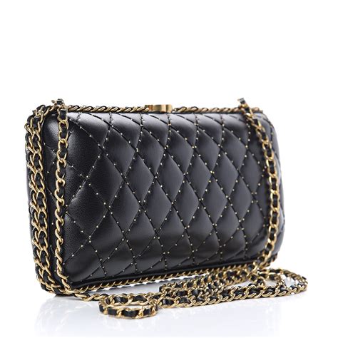 evening clutch chanel|Chanel clutch with chain black.